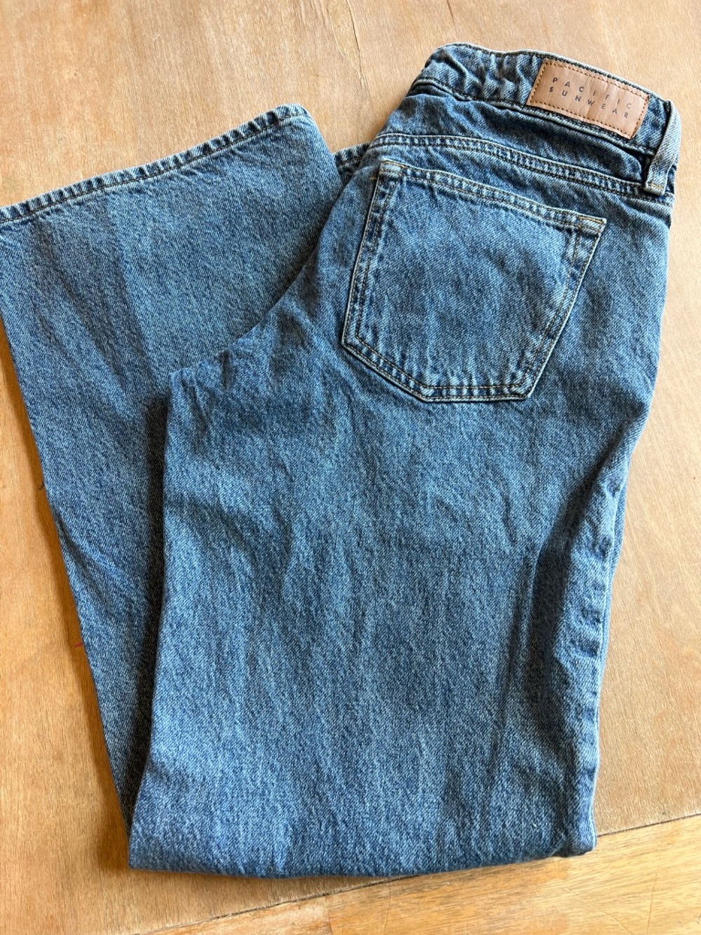 PacSun Women's Straight Leg Denim Jeans - Medium Blue